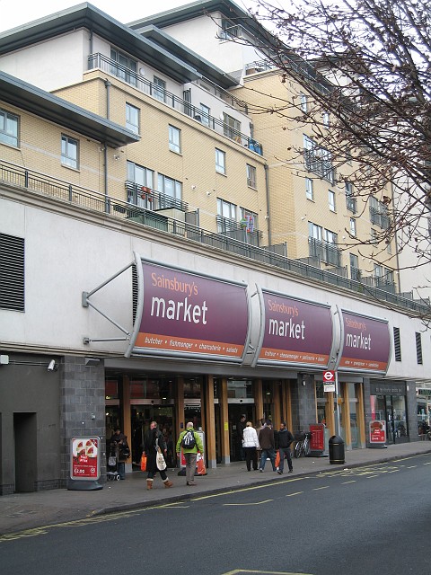 IMG_1671.JPG - Another shot of the Sainsbury's market.  Sainsbury's is a large chain here.
